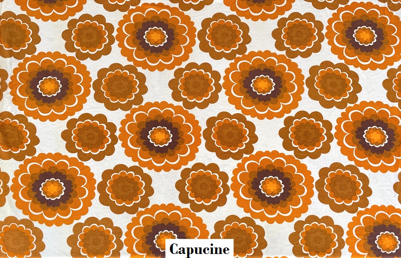 tissu vintage capucine