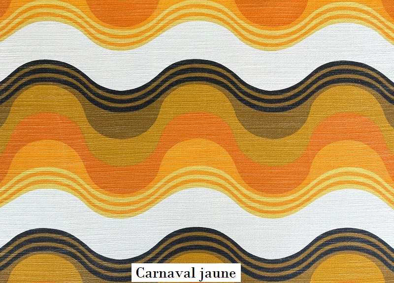 tissu vintage carnaval-jaune