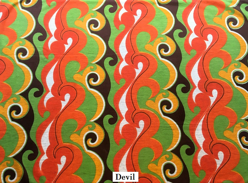 tissu vintage devil