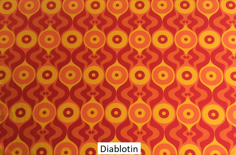 tissu vintage diablotin