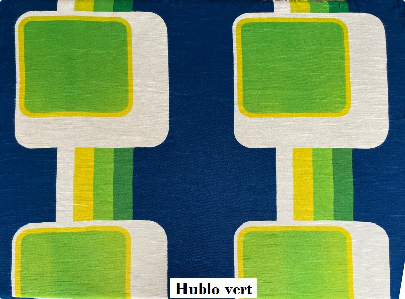 tissu vintage hublo-vert