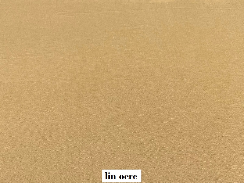 tissu vintage lin-ocre
