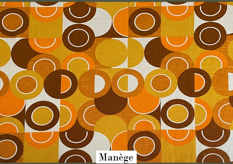 tissu vintage manege