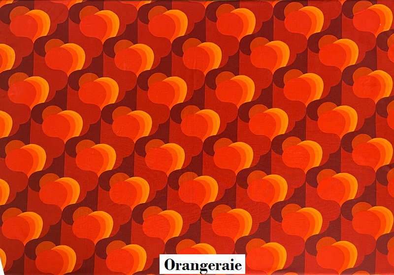 tissu vintage orangeraie