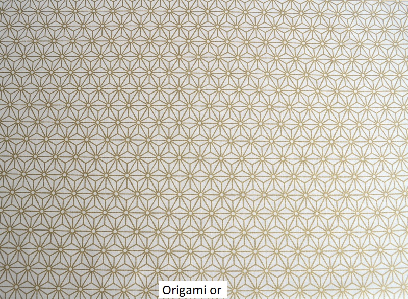tissu vintage origami-or