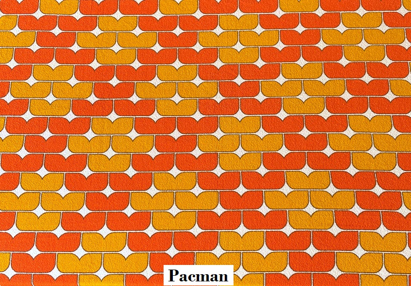 tissu vintage pacman