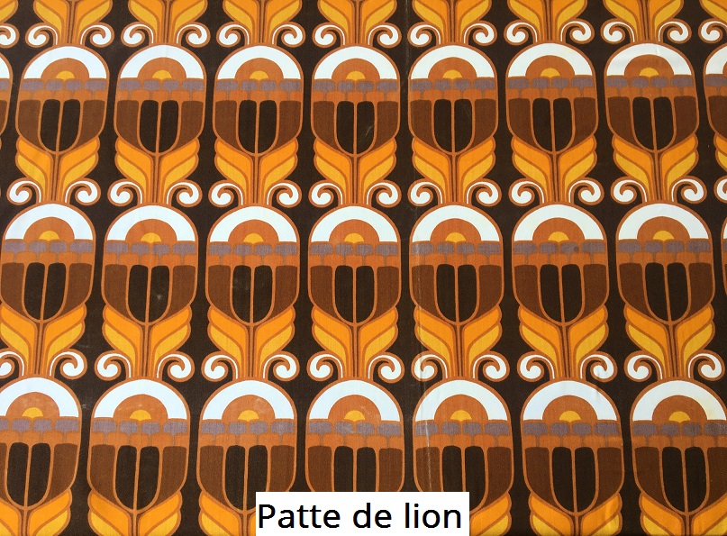 tissu vintage patte-de-lion
