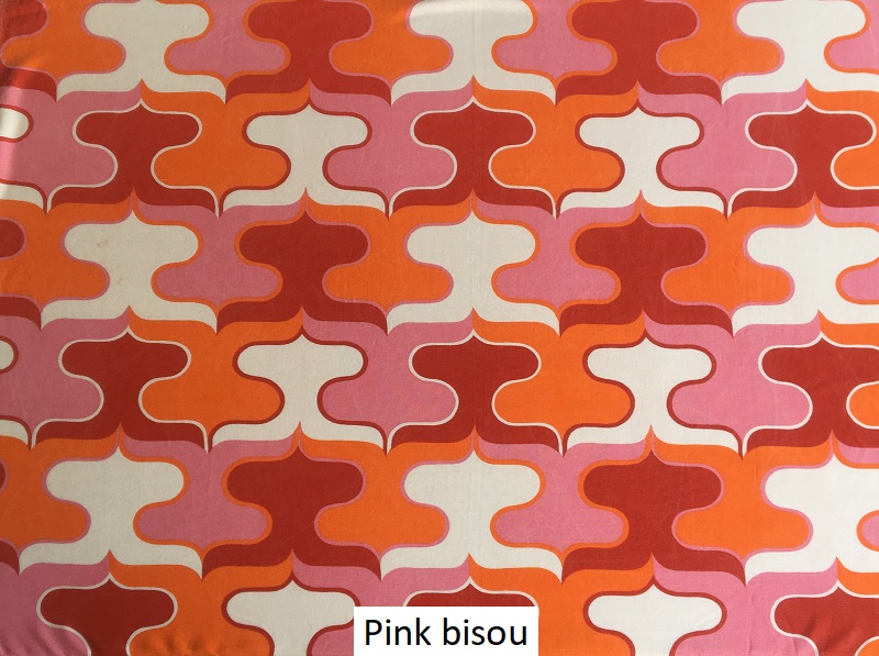 tissu vintage pink-bisou
