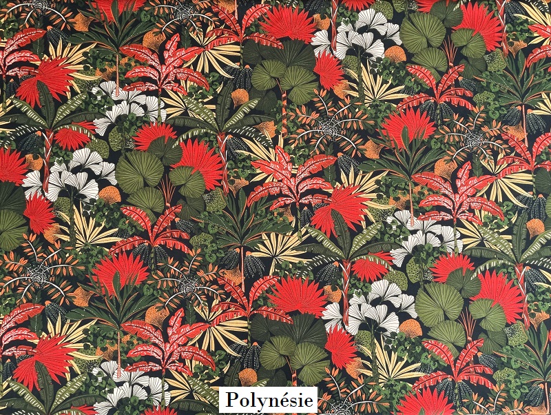 tissu vintage polynesie