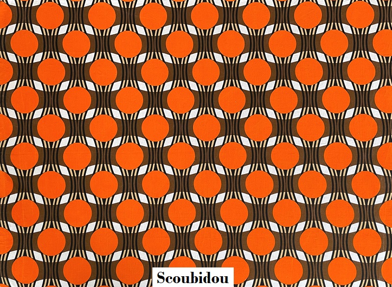 tissu vintage scoubidou