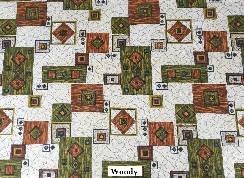tissu vintage woody